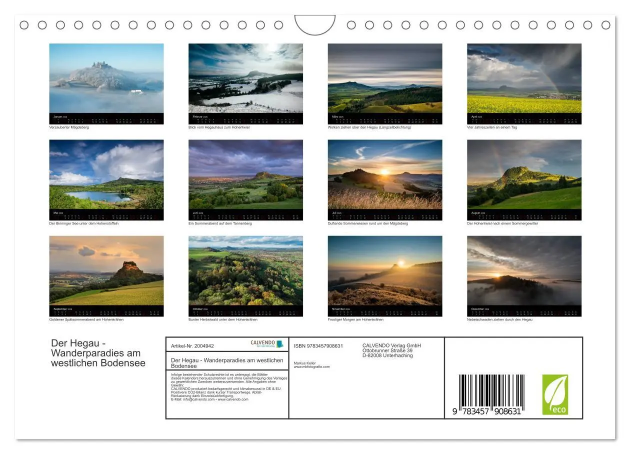 Bild: 9783457908631 | Der Hegau - Wanderparadies am westlichen Bodensee (Wandkalender...