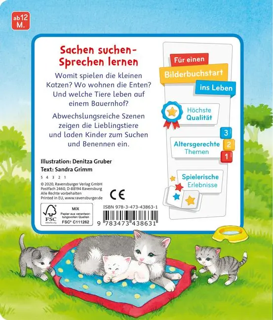 Bild: 9783473438631 | Mein erstes Sachen suchen: Meine Lieblingstiere | Sandra Grimm | Buch