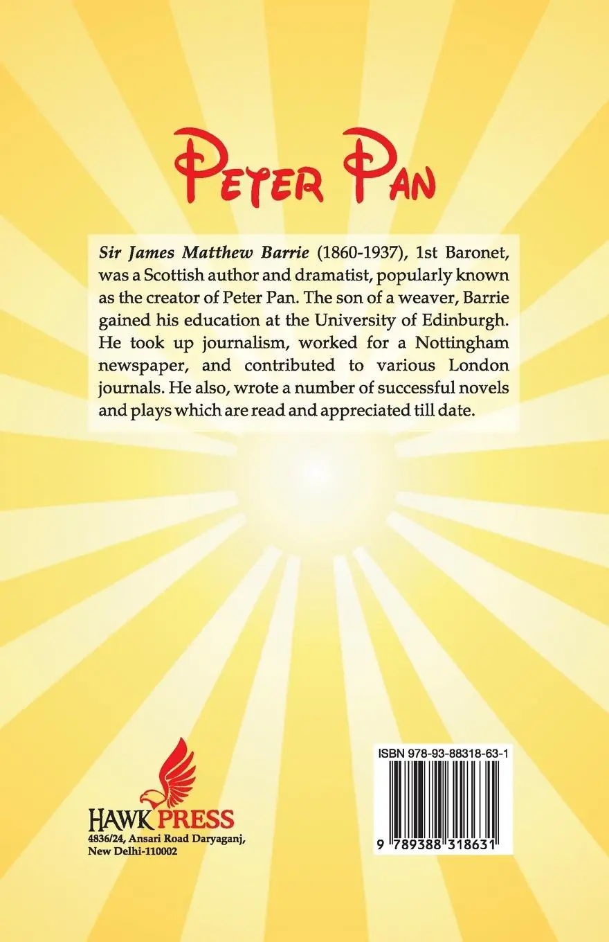 Rückseite: 9789388318631 | Peter Pan | J. M Barrie | Taschenbuch | Kartoniert / Broschiert | 1995
