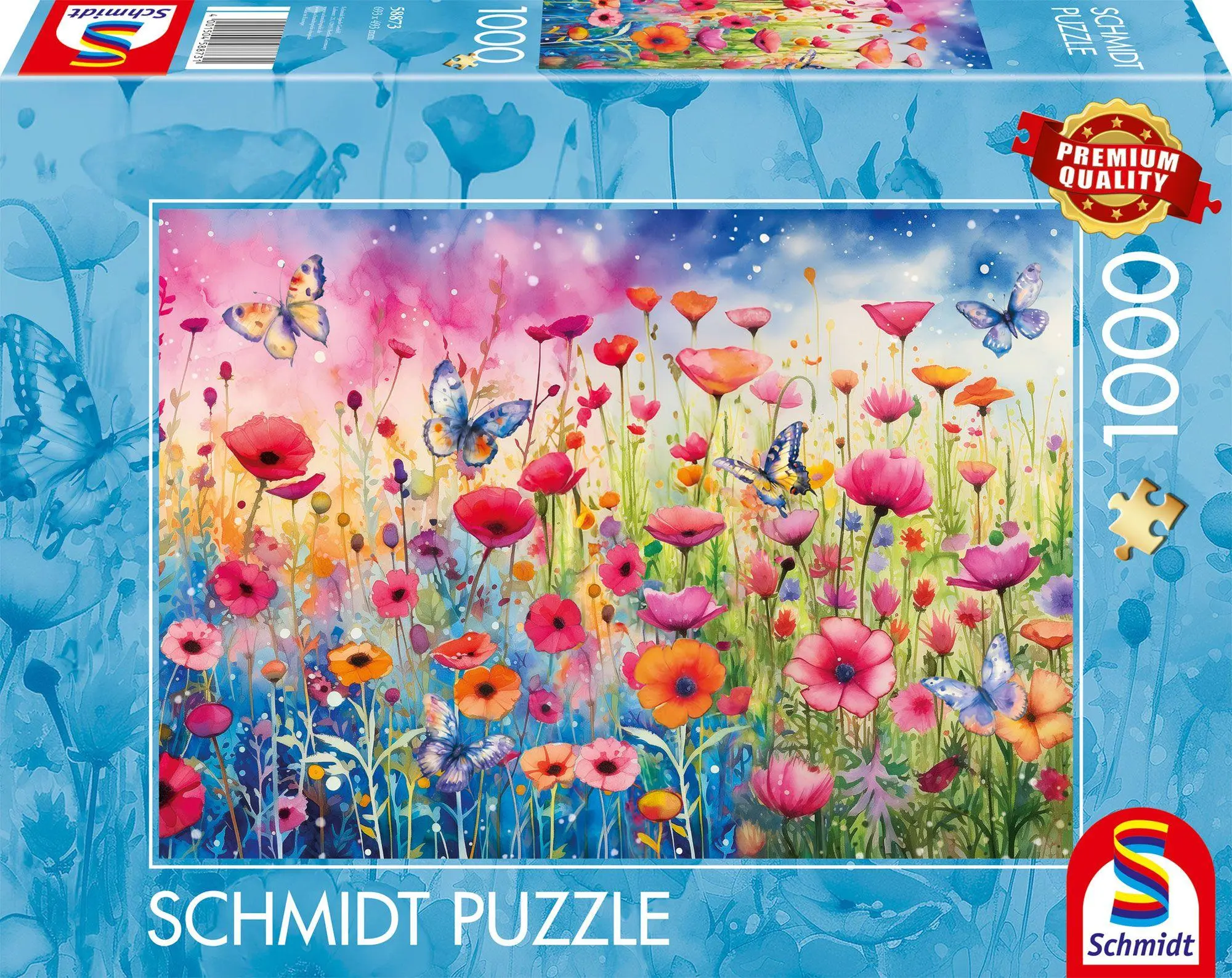 Cover: 4001504588731 | Mohnblumenwiese | Puzzle Standard 1000 Teile | Spiel | 58873 | Deutsch