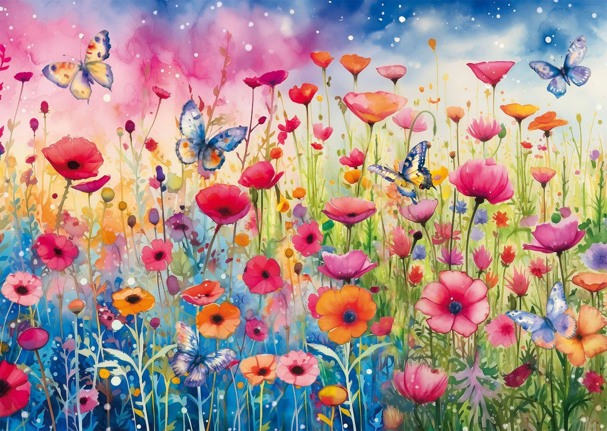 Bild: 4001504588731 | Mohnblumenwiese | Puzzle Standard 1000 Teile | Spiel | 58873 | Deutsch