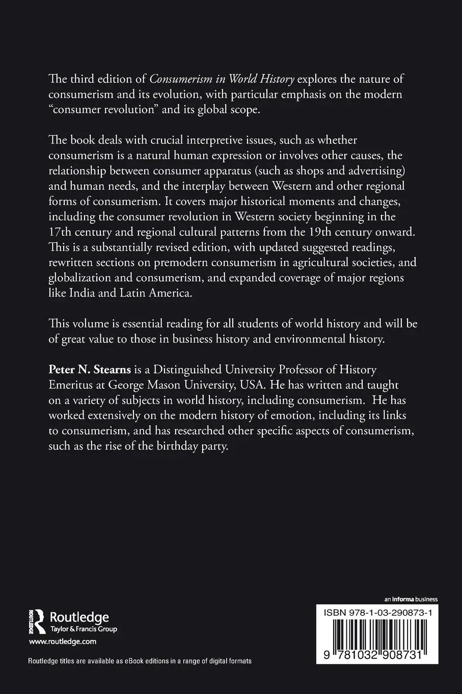 Rückseite: 9781032908731 | Consumerism in World History | The Global Transformation of Desire