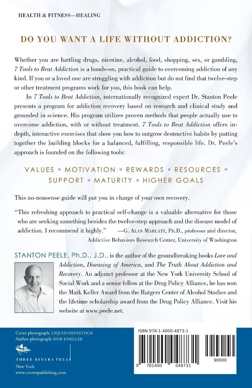 Rückseite: 9781400048731 | 7 Tools to Beat Addiction | Stanton Peele | Taschenbuch | Englisch