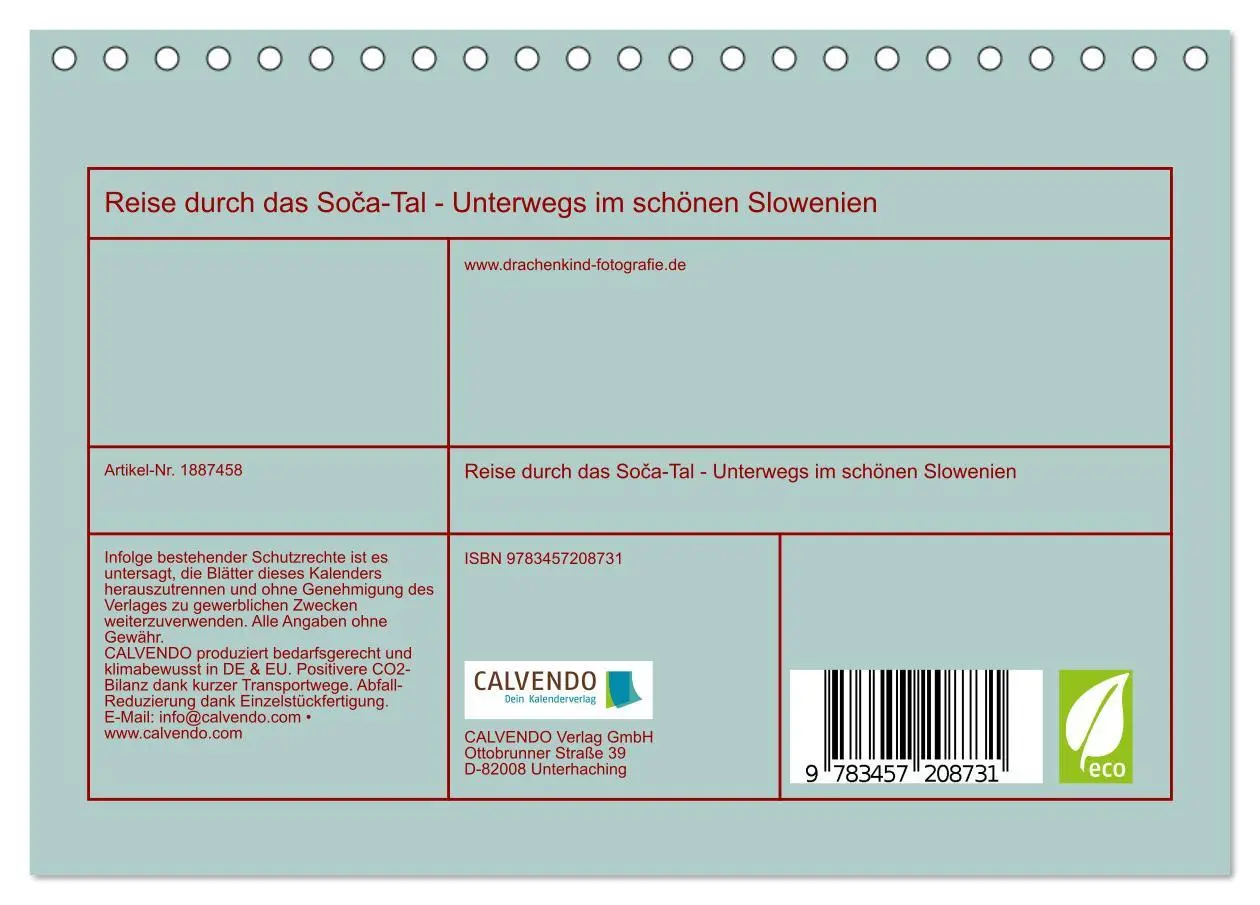 Bild: 9783457208731 | Reise durch das So¿a-Tal - Unterwegs im schönen Slowenien...