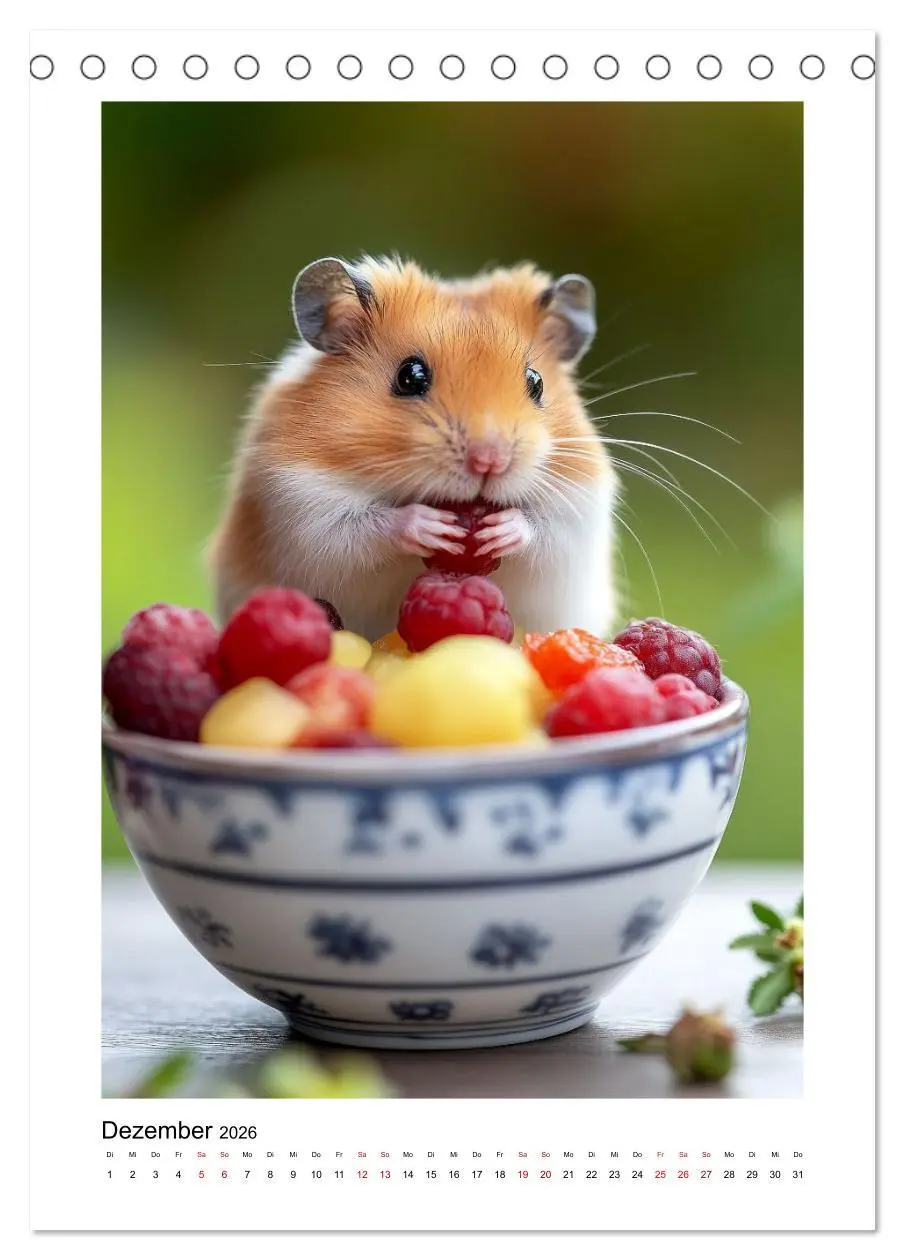 Bild: 9783516538731 | Goldhamster Geschichten (Tischkalender 2026 DIN A5 hoch), CALVENDO...