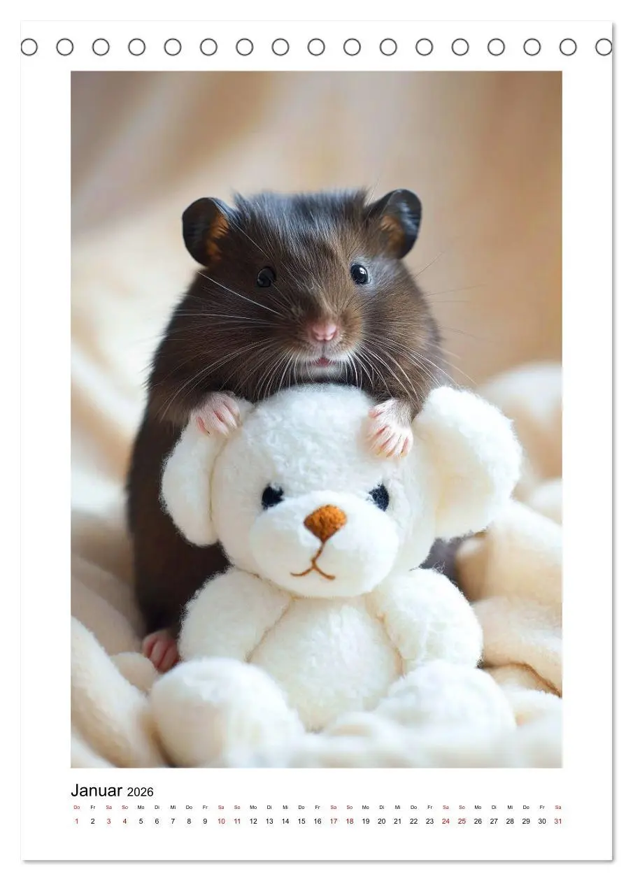 Bild: 9783516538731 | Goldhamster Geschichten (Tischkalender 2026 DIN A5 hoch), CALVENDO...