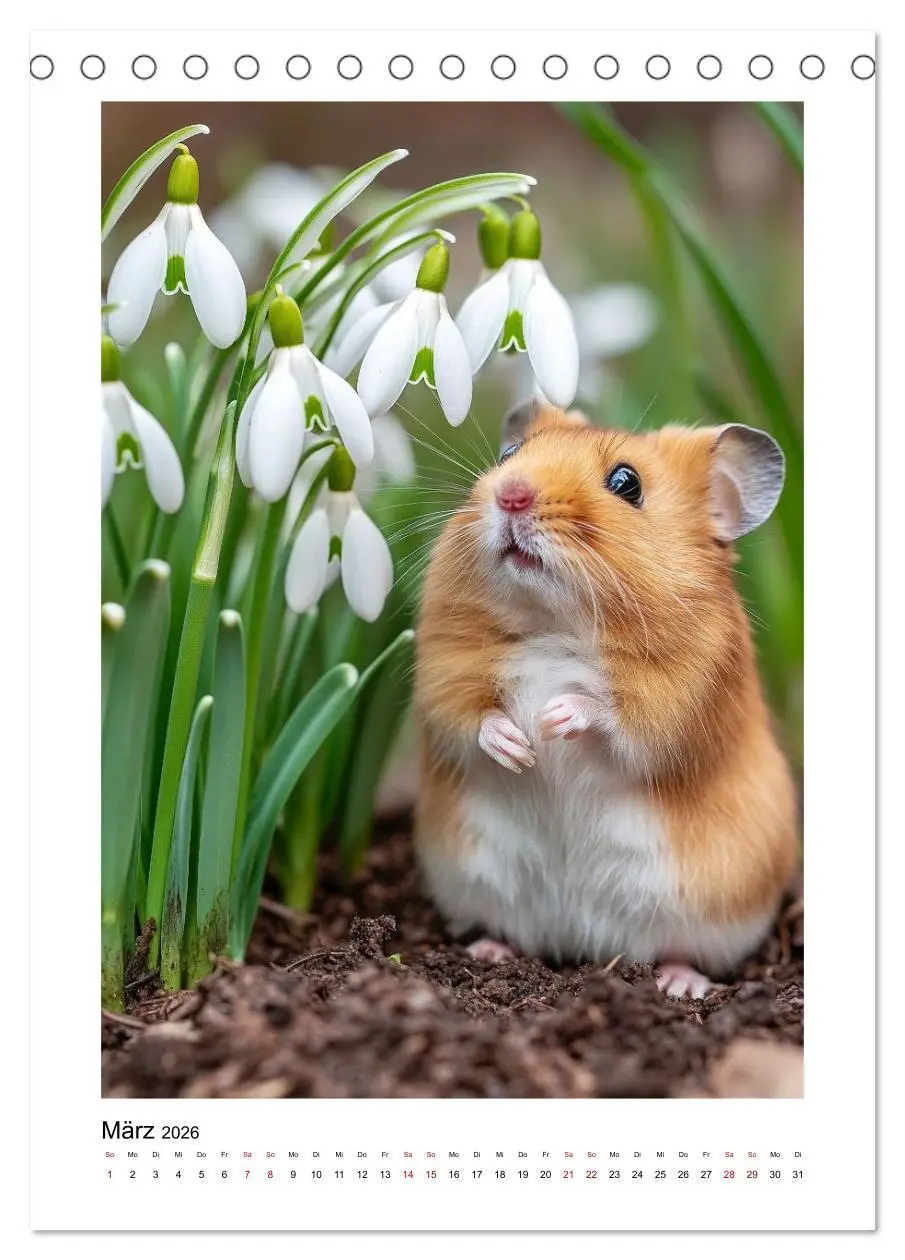 Bild: 9783516538731 | Goldhamster Geschichten (Tischkalender 2026 DIN A5 hoch), CALVENDO...