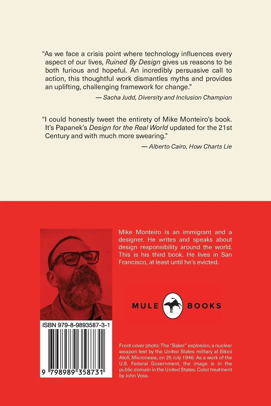 Rückseite: 9798989358731 | Ruined by Design | Mike Monteiro | Taschenbuch | Englisch | 2024