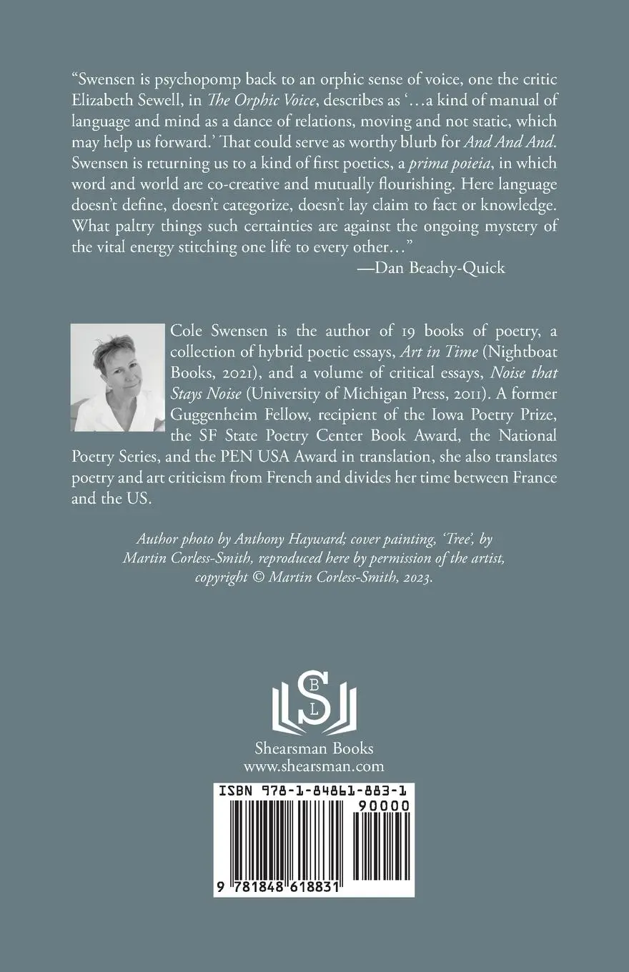 Rückseite: 9781848618831 | And And And | Cole Swensen | Taschenbuch | Englisch | 2023