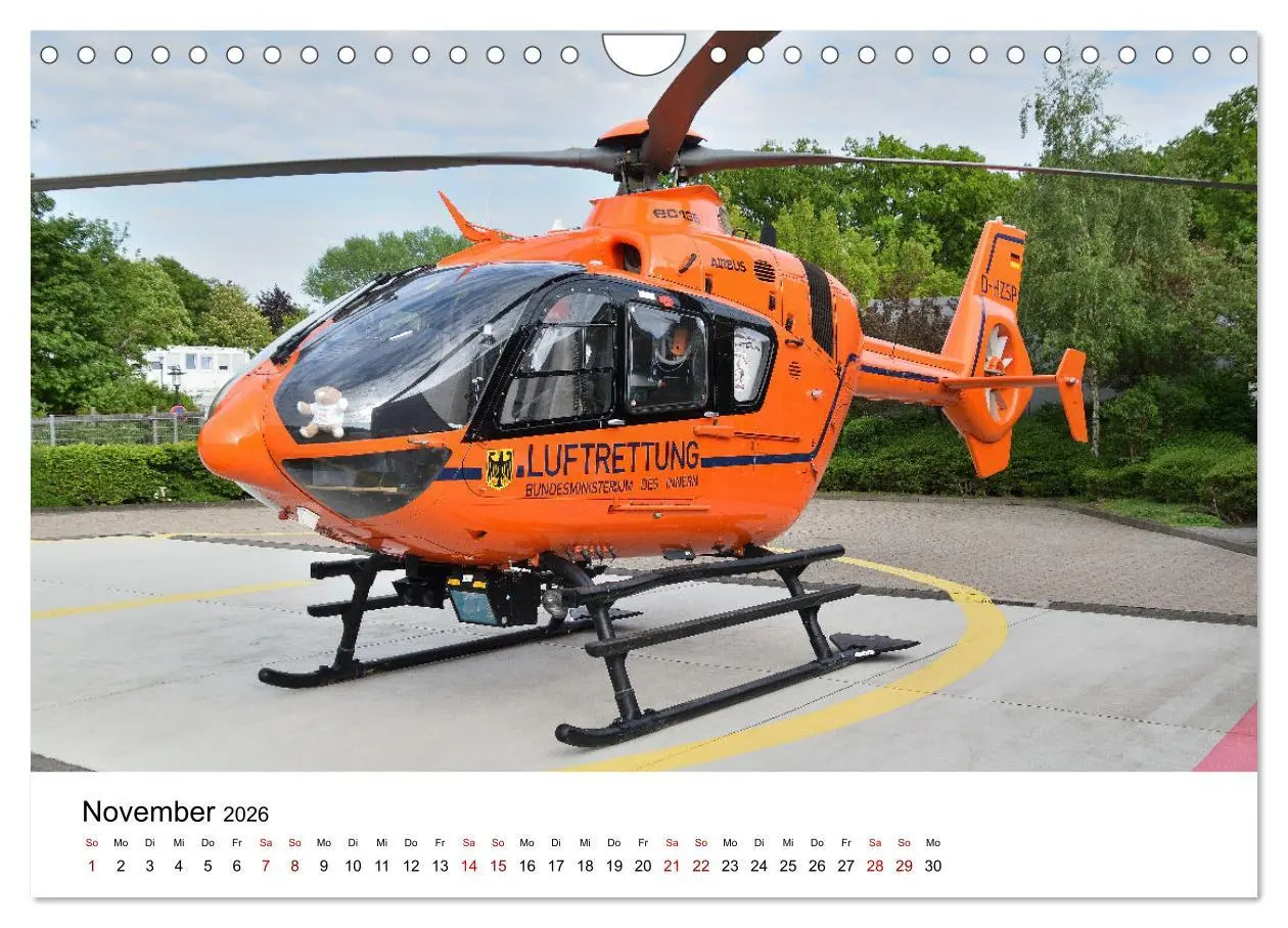 Bild: 9783457368831 | Rettungshubschrauber in Action (Wandkalender 2026 DIN A4 quer),...