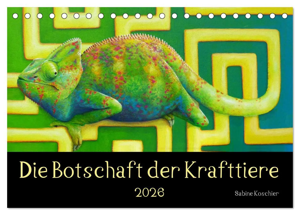 Cover: 9783457678831 | Die Botschaft der Krafttiere (Tischkalender 2026 DIN A5 quer),...
