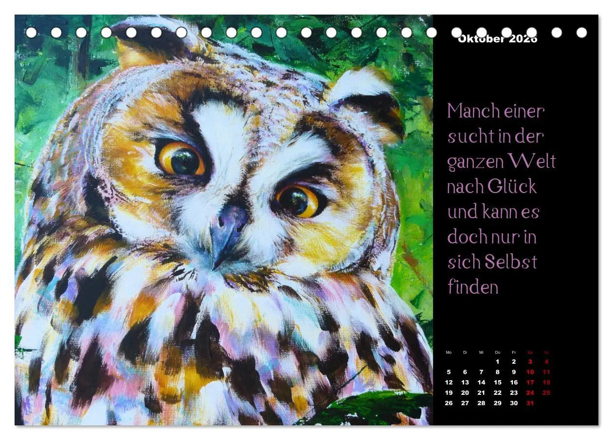 Bild: 9783457678831 | Die Botschaft der Krafttiere (Tischkalender 2026 DIN A5 quer),...