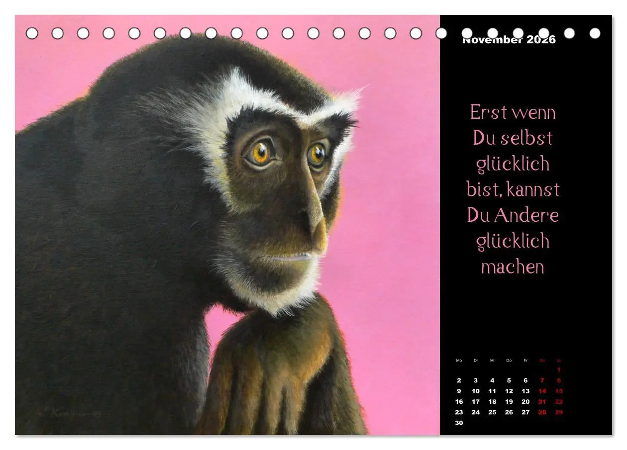Bild: 9783457678831 | Die Botschaft der Krafttiere (Tischkalender 2026 DIN A5 quer),...