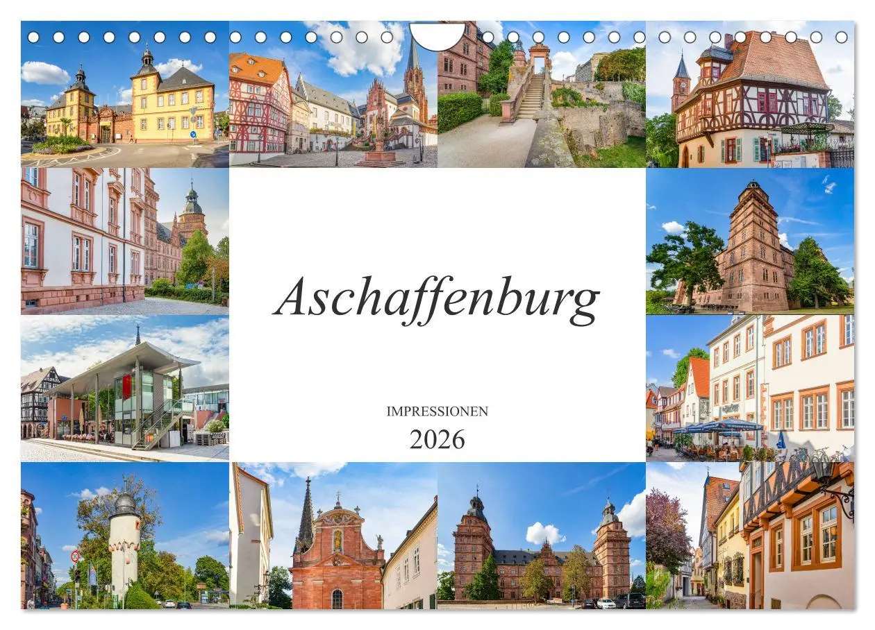 Cover: 9783457748831 | Aschaffenburg Impressionen (Wandkalender 2026 DIN A4 quer),...