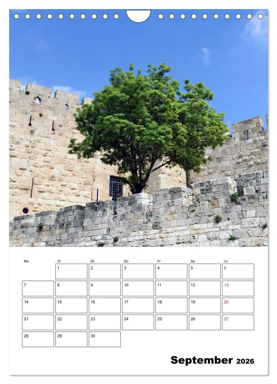 Bild: 9783516388831 | Israel - Der Monatsplaner 2026 (Wandkalender 2026 DIN A4 hoch),...