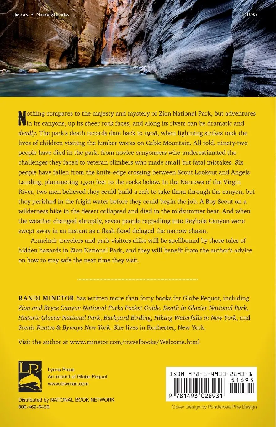 Rückseite: 9781493028931 | Death in Zion National Park | Randi Minetor | Taschenbuch | Englisch