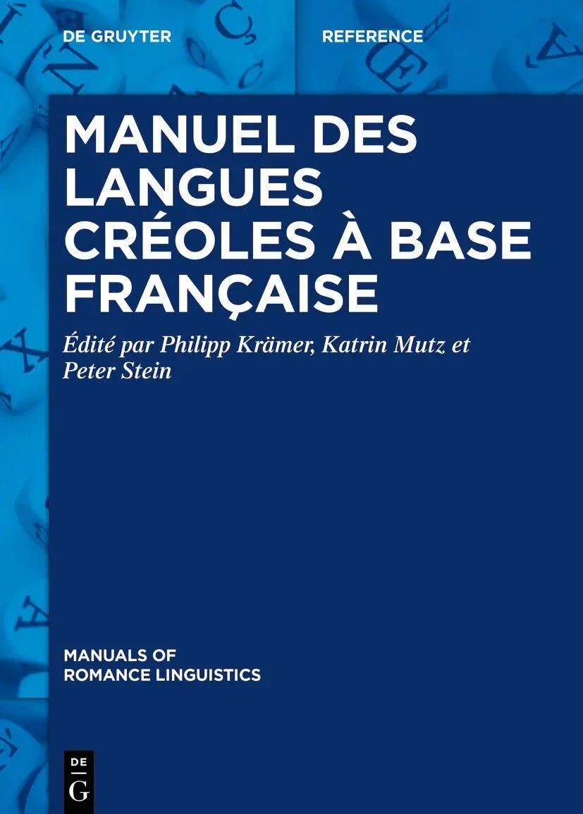 Manual of French-based Creole Languages - Neuware