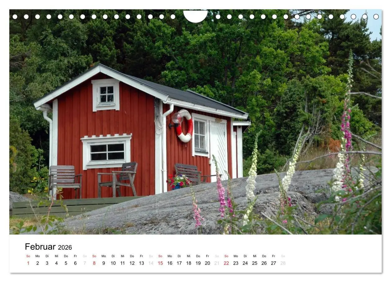 Bild: 9783516138931 | Wundervolles Schweden 2026 (Wandkalender 2026 DIN A4 quer),...