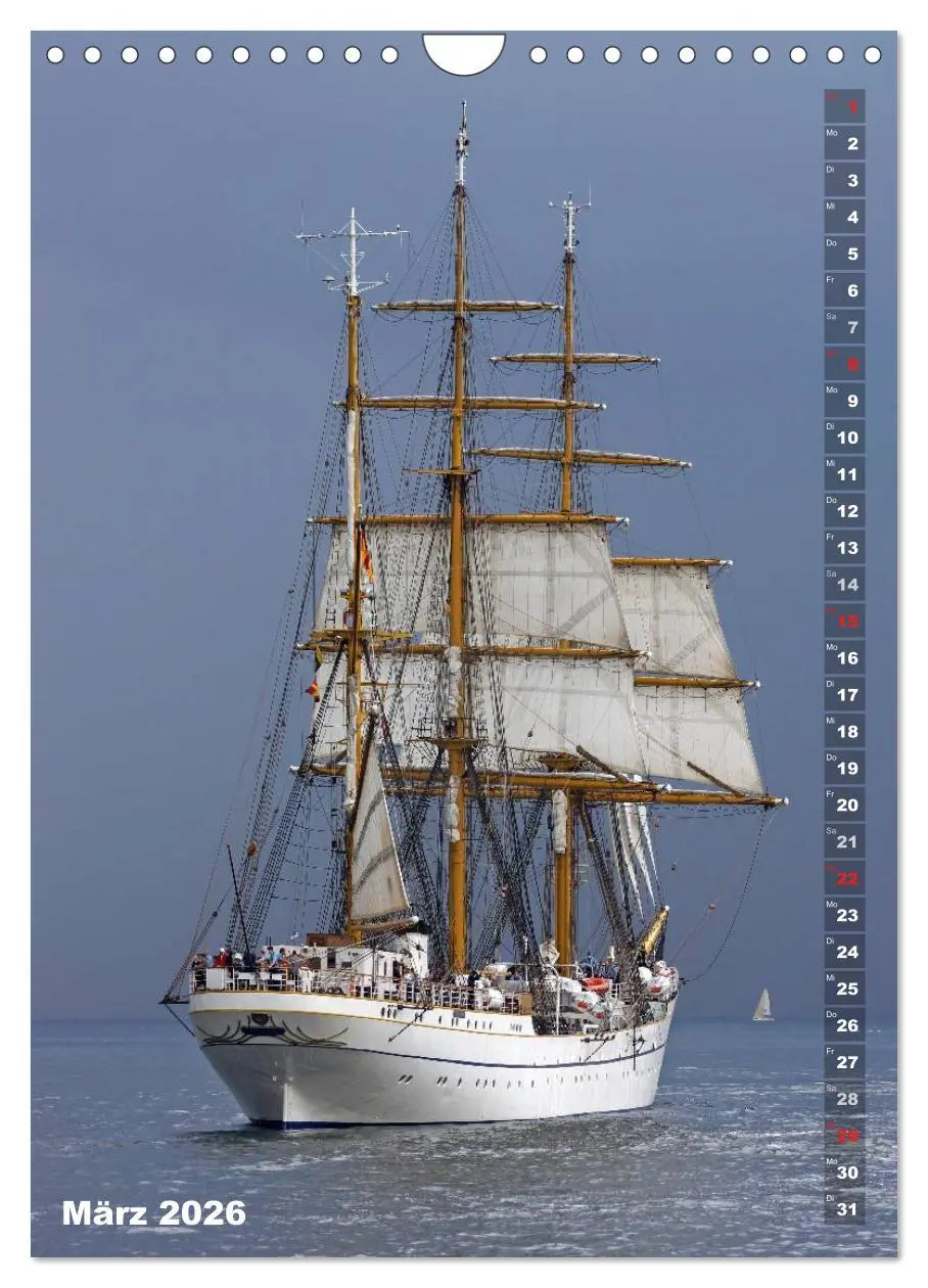 Bild: 9783516448931 | Segelromantik - Großsegler auf der Ostsee (Wandkalender 2026 DIN A4...