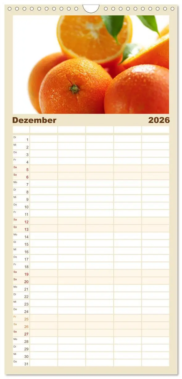 Bild: 9783516518931 | Familienplaner 2026 - Leichte Küche mit 5 Spalten (Wandkalender, 21...