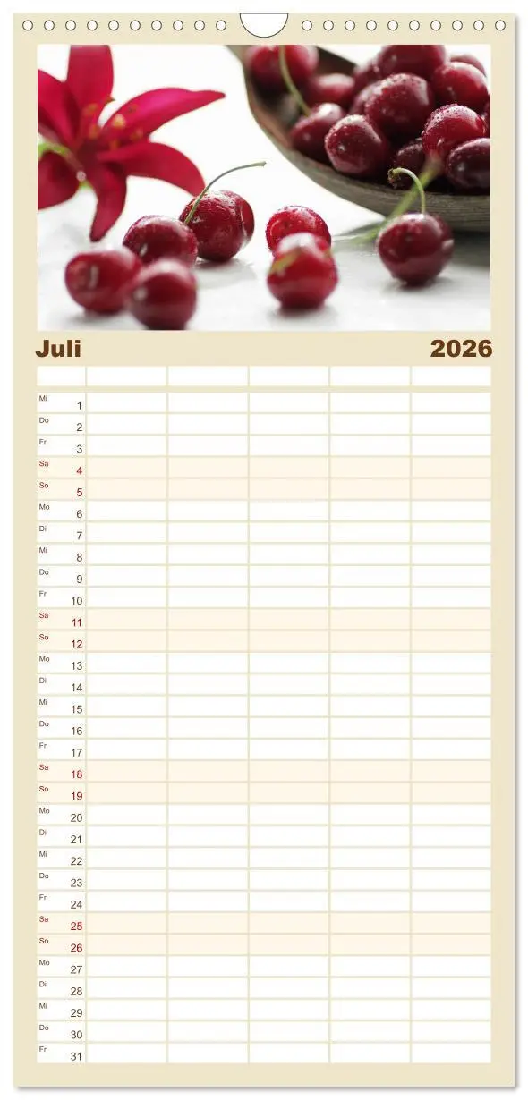 Bild: 9783516518931 | Familienplaner 2026 - Leichte Küche mit 5 Spalten (Wandkalender, 21...
