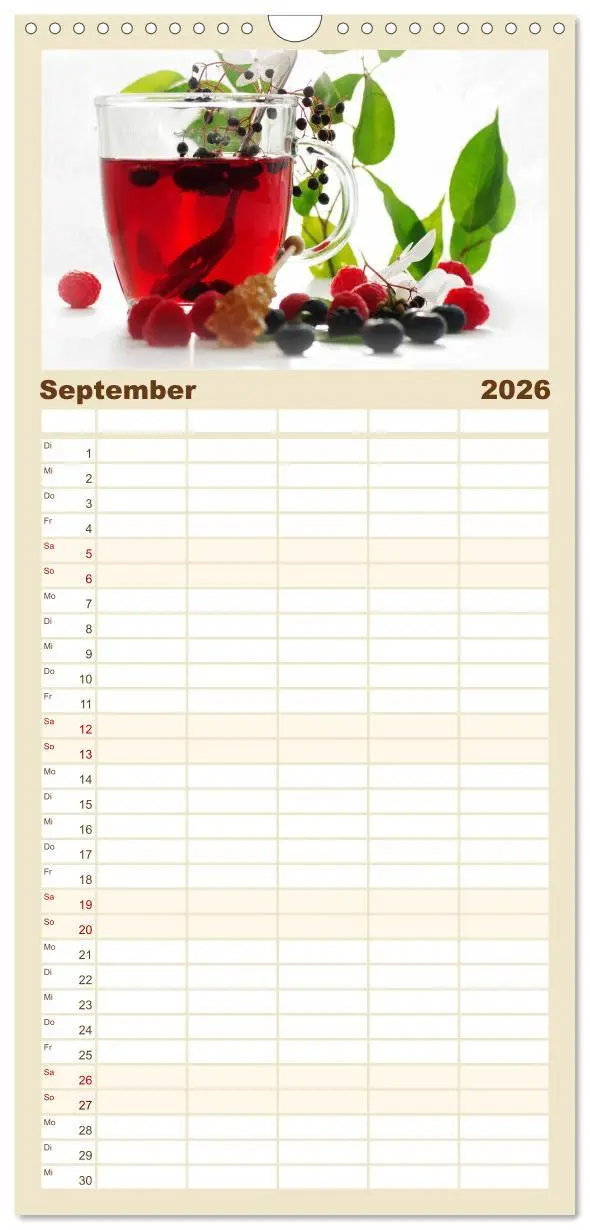 Bild: 9783516518931 | Familienplaner 2026 - Leichte Küche mit 5 Spalten (Wandkalender, 21...