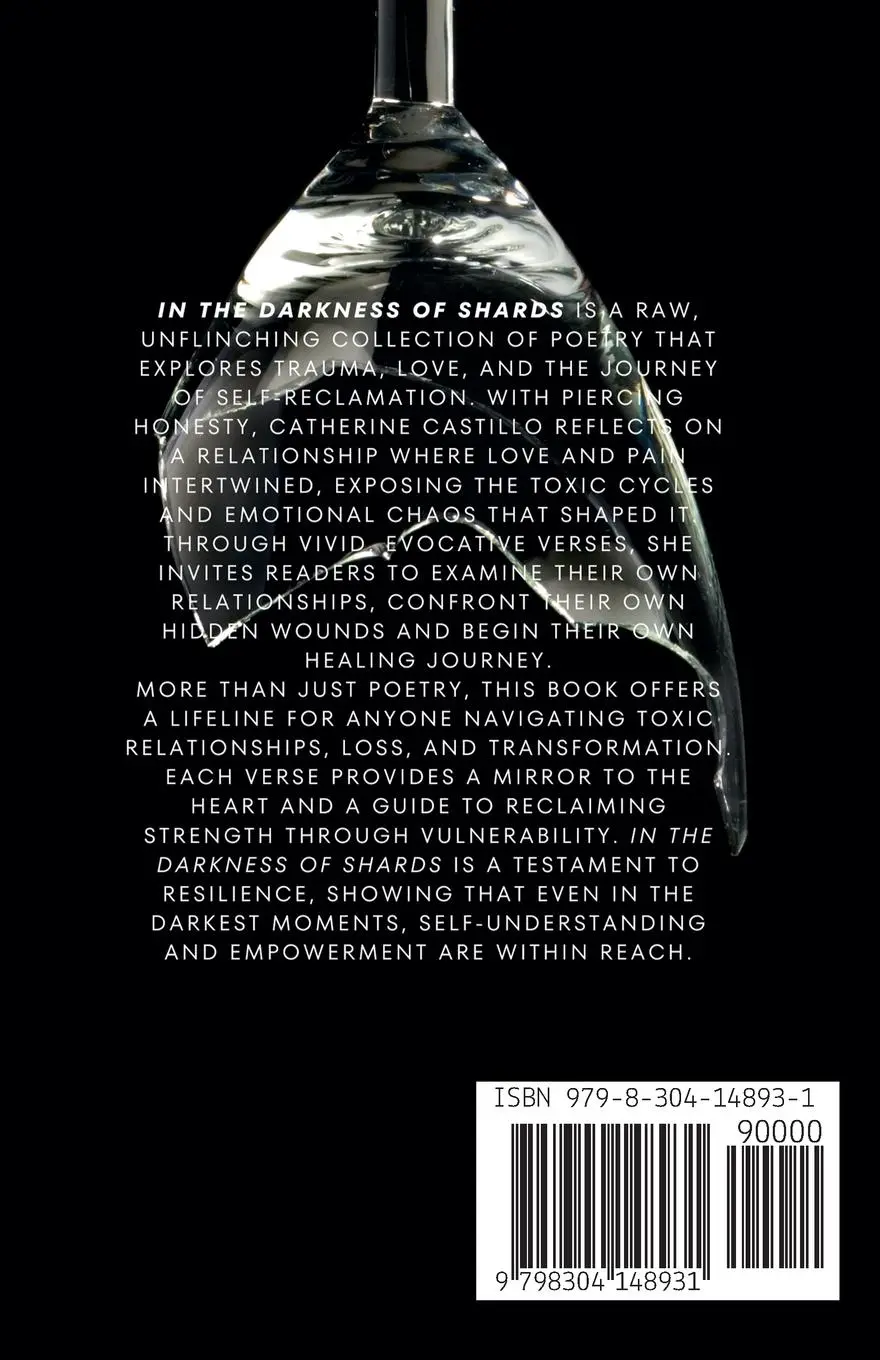 Rückseite: 9798304148931 | In the Darkness of Shards | Poems from a Broken Place | Castillo