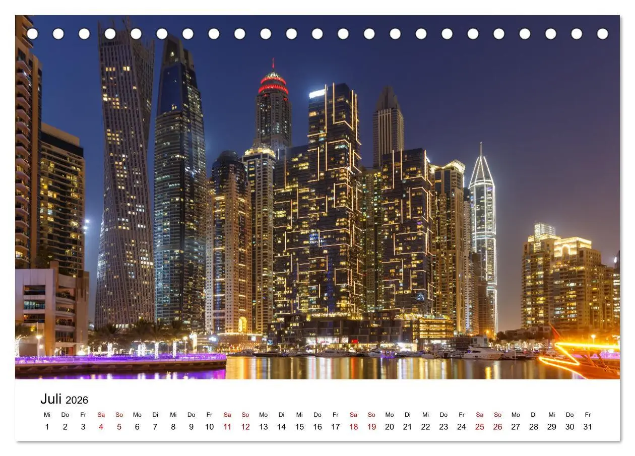 Bild: 9783457629031 | Weltstadt Dubai (Tischkalender 2026 DIN A5 quer), CALVENDO...