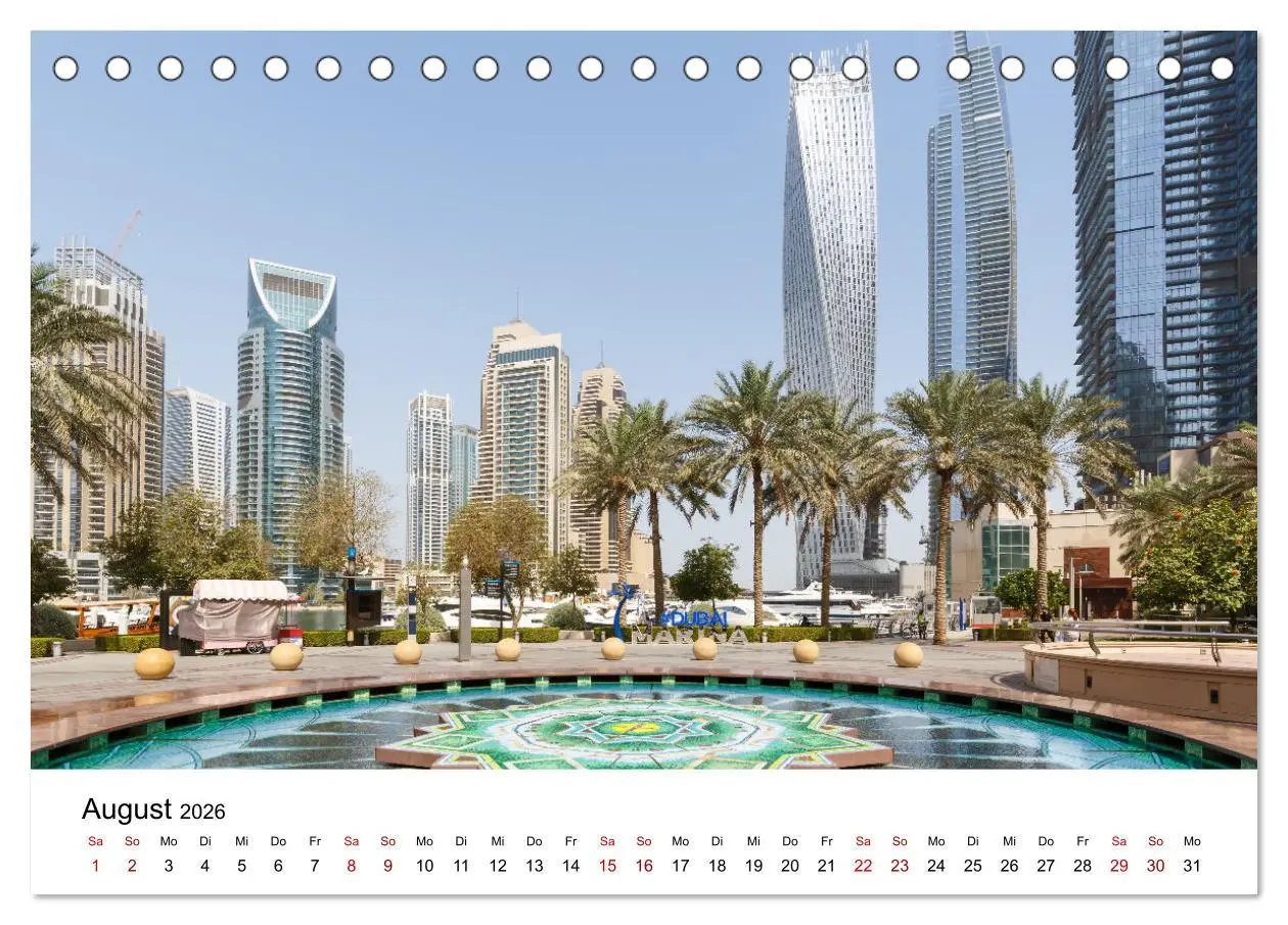 Bild: 9783457629031 | Weltstadt Dubai (Tischkalender 2026 DIN A5 quer), CALVENDO...