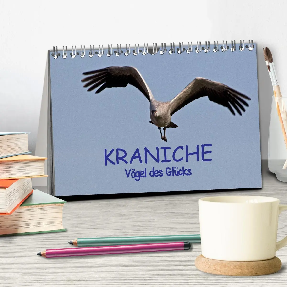 Bild: 9783516199031 | Kraniche - Vögel des Glücks (Tischkalender 2026 DIN A5 quer),...