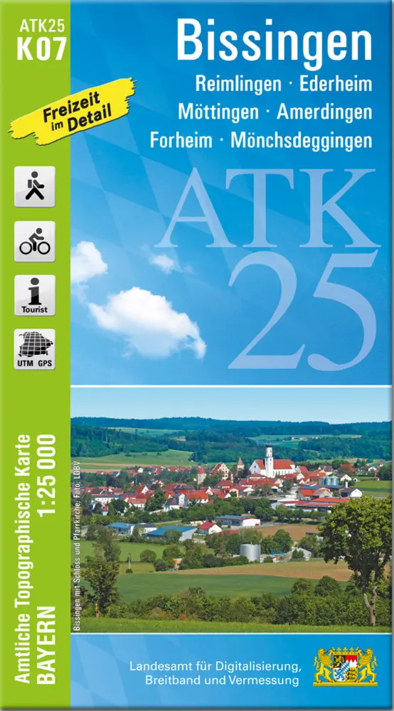 Cover: 9783899339031 | ATK25-K07 Bissingen (Amtliche Topographische Karte 1:25000) | Deutsch