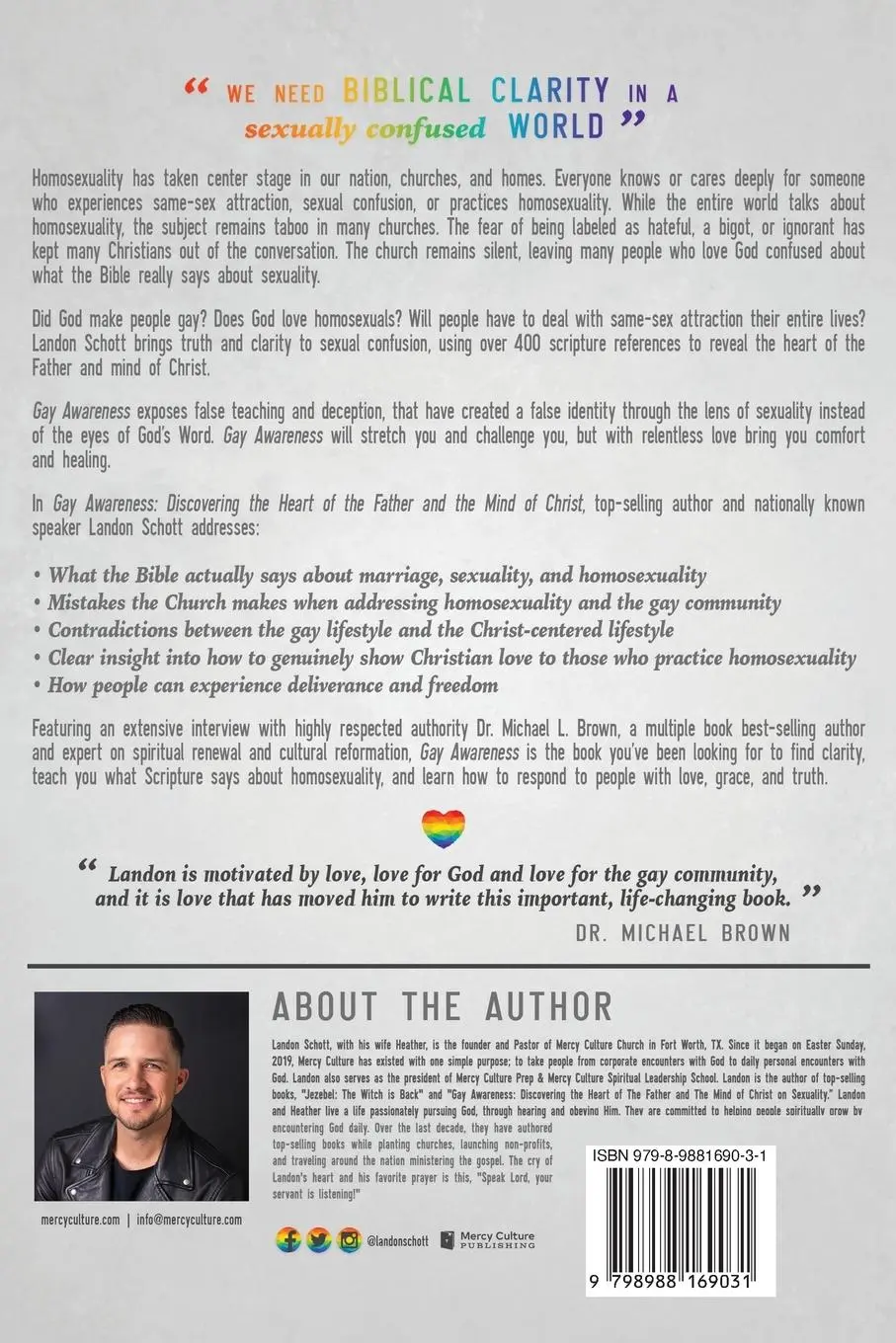 Rückseite: 9798988169031 | Gay Awareness | Landon Schott | Taschenbuch | Englisch | 2016