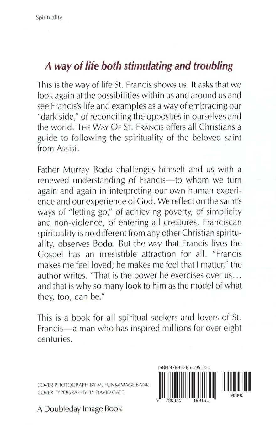 Rückseite: 9780385199131 | The Way of St. Francis | Murray Bodo | Taschenbuch | Englisch | 1998