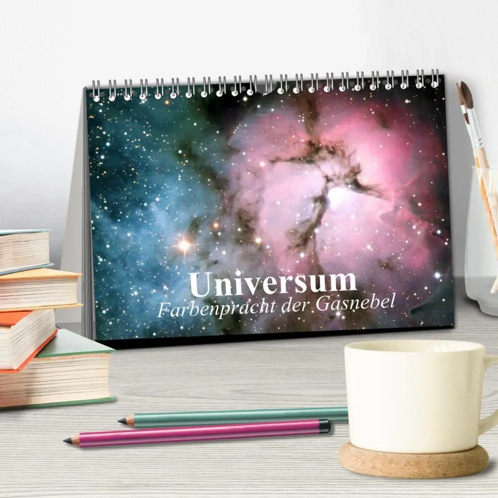 Bild: 9783435529131 | Universum. Farbenpracht der Gasnebel (Tischkalender 2025 DIN A5...