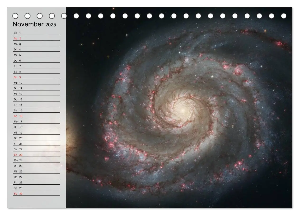 Bild: 9783435529131 | Universum. Farbenpracht der Gasnebel (Tischkalender 2025 DIN A5...