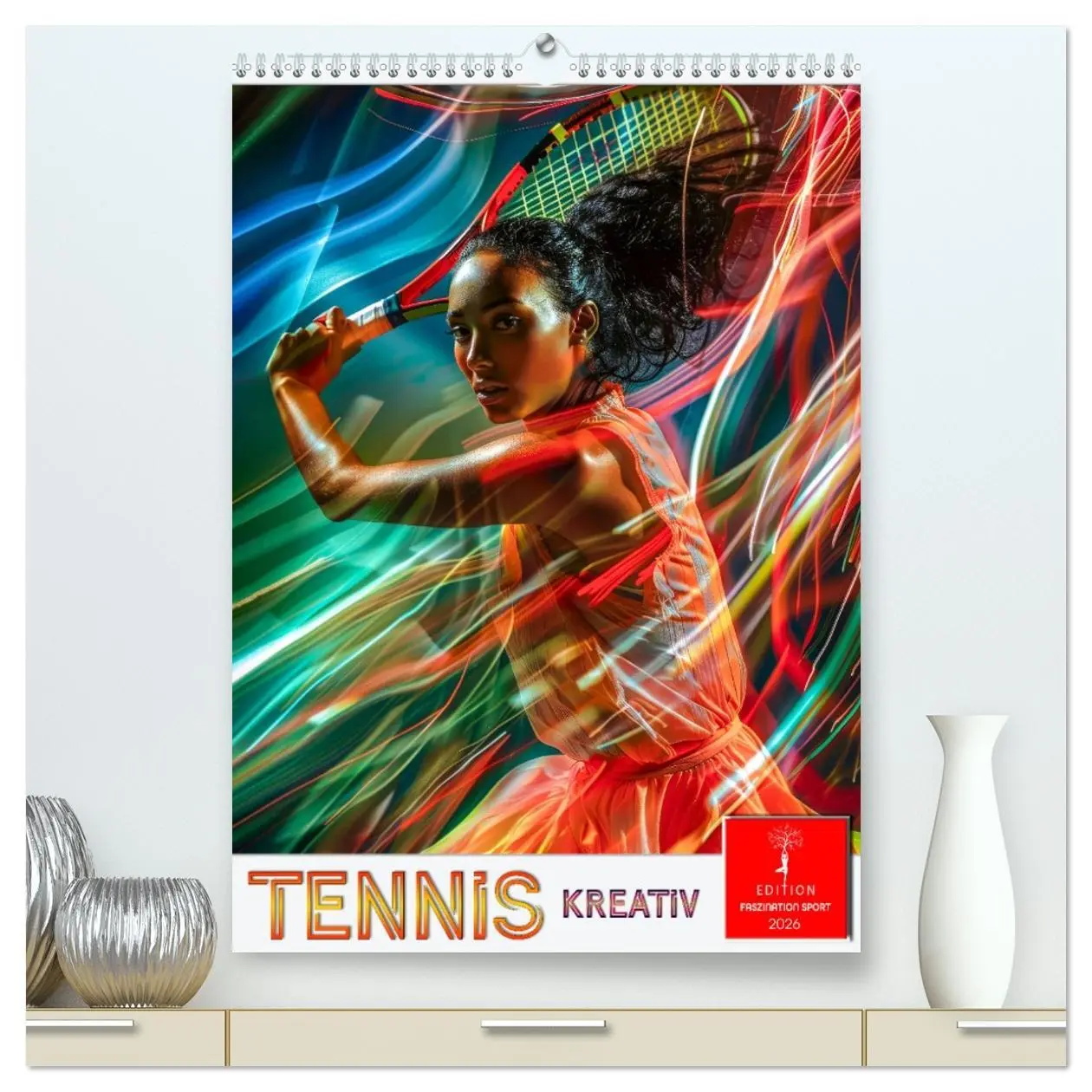 Cover: 9783516259131 | Tennis kreativ (hochwertiger Premium Wandkalender 2026 DIN A2...