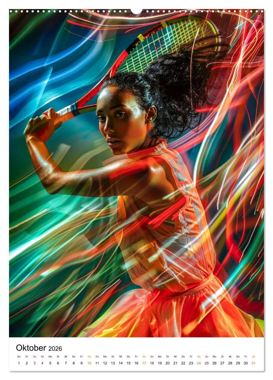 Bild: 9783516259131 | Tennis kreativ (hochwertiger Premium Wandkalender 2026 DIN A2...