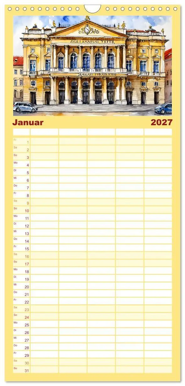 Bild: 9783594309131 | Familienplaner 2027 - Urlaubsparadies Kroatien mit 5 Spalten...