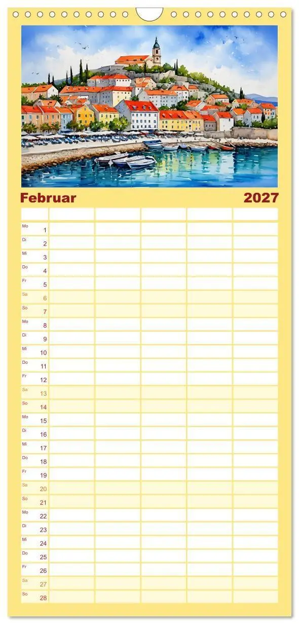Bild: 9783594309131 | Familienplaner 2027 - Urlaubsparadies Kroatien mit 5 Spalten...