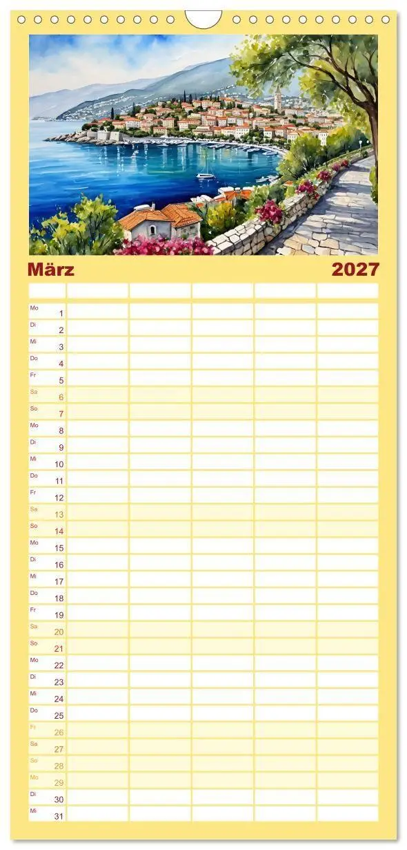 Bild: 9783594309131 | Familienplaner 2027 - Urlaubsparadies Kroatien mit 5 Spalten...