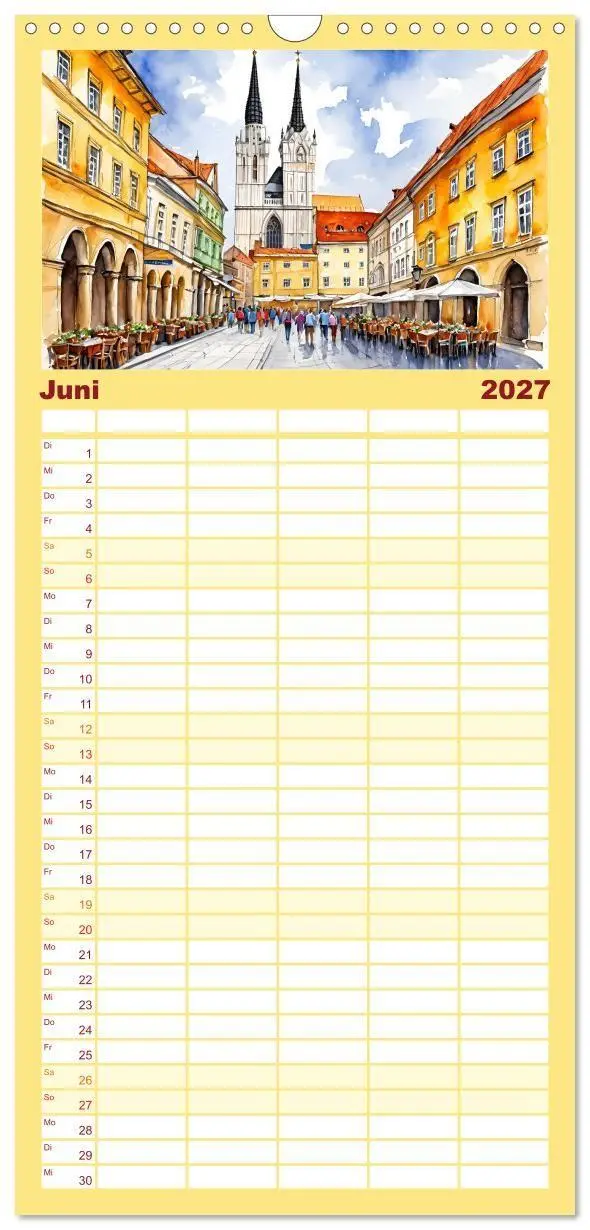 Bild: 9783594309131 | Familienplaner 2027 - Urlaubsparadies Kroatien mit 5 Spalten...
