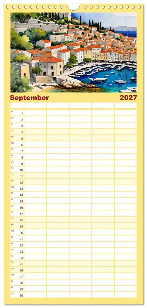 Bild: 9783594309131 | Familienplaner 2027 - Urlaubsparadies Kroatien mit 5 Spalten...