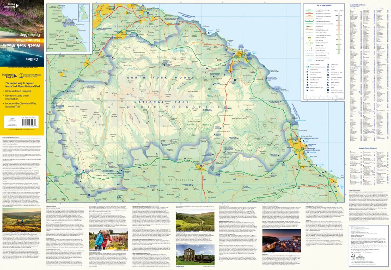 Bild: 9780008439231 | North York Moors National Park Pocket Map | Collins Maps (u. a.)