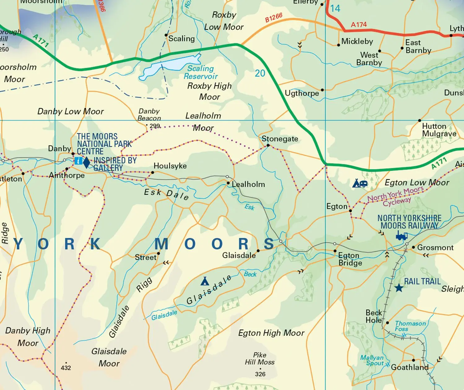 Bild: 9780008439231 | North York Moors National Park Pocket Map | Collins Maps (u. a.)