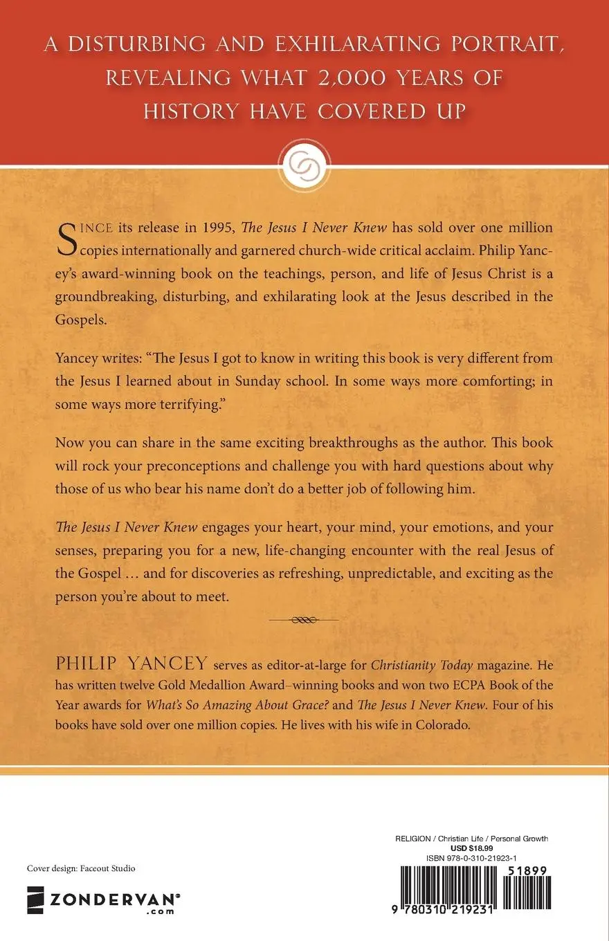 Rückseite: 9780310219231 | The Jesus I Never Knew | Philip Yancey | Taschenbuch | Englisch | 2002