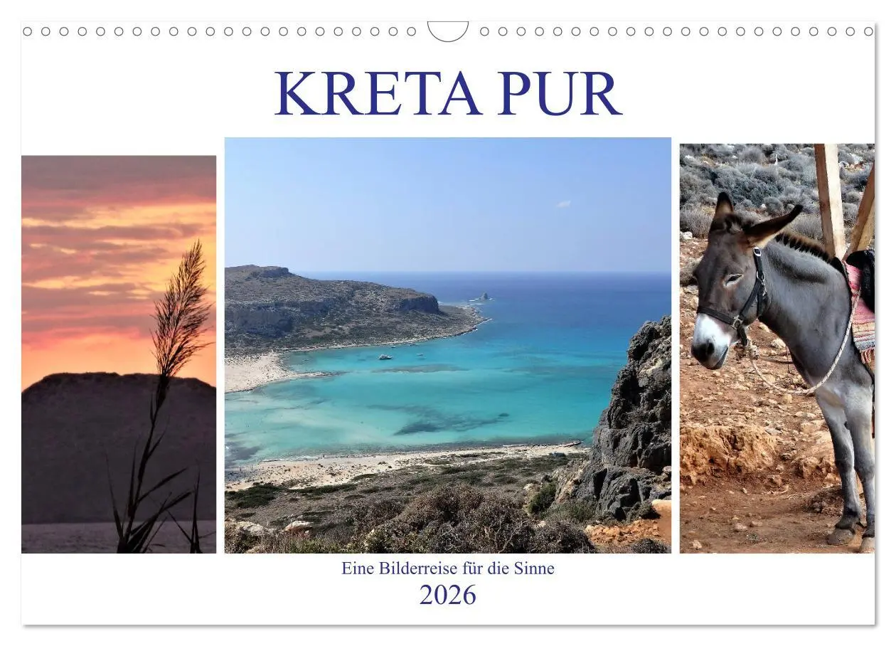 Cover: 9783457919231 | Kreta Pur - Eine Bilderreise für die Sinne (Wandkalender 2026 DIN...