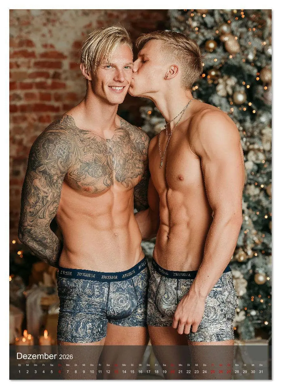 Bild: 9783516629231 | Gay Kalender - Wahre Liebe unter nackten Männern (Wandkalender 2026...