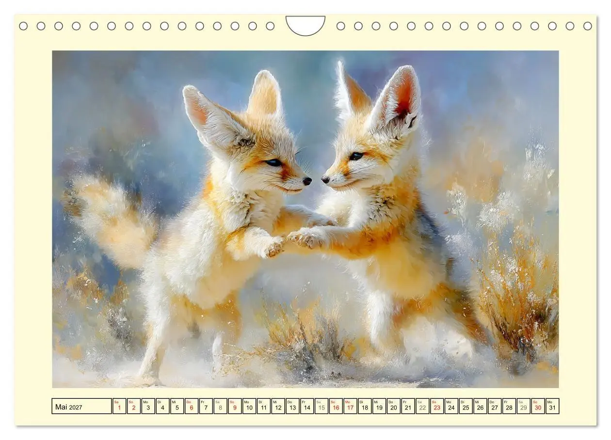 Bild: 9783516799231 | Fenneks. Kleine Wüstenfüchse im Saharasand (Wandkalender 2027 DIN...