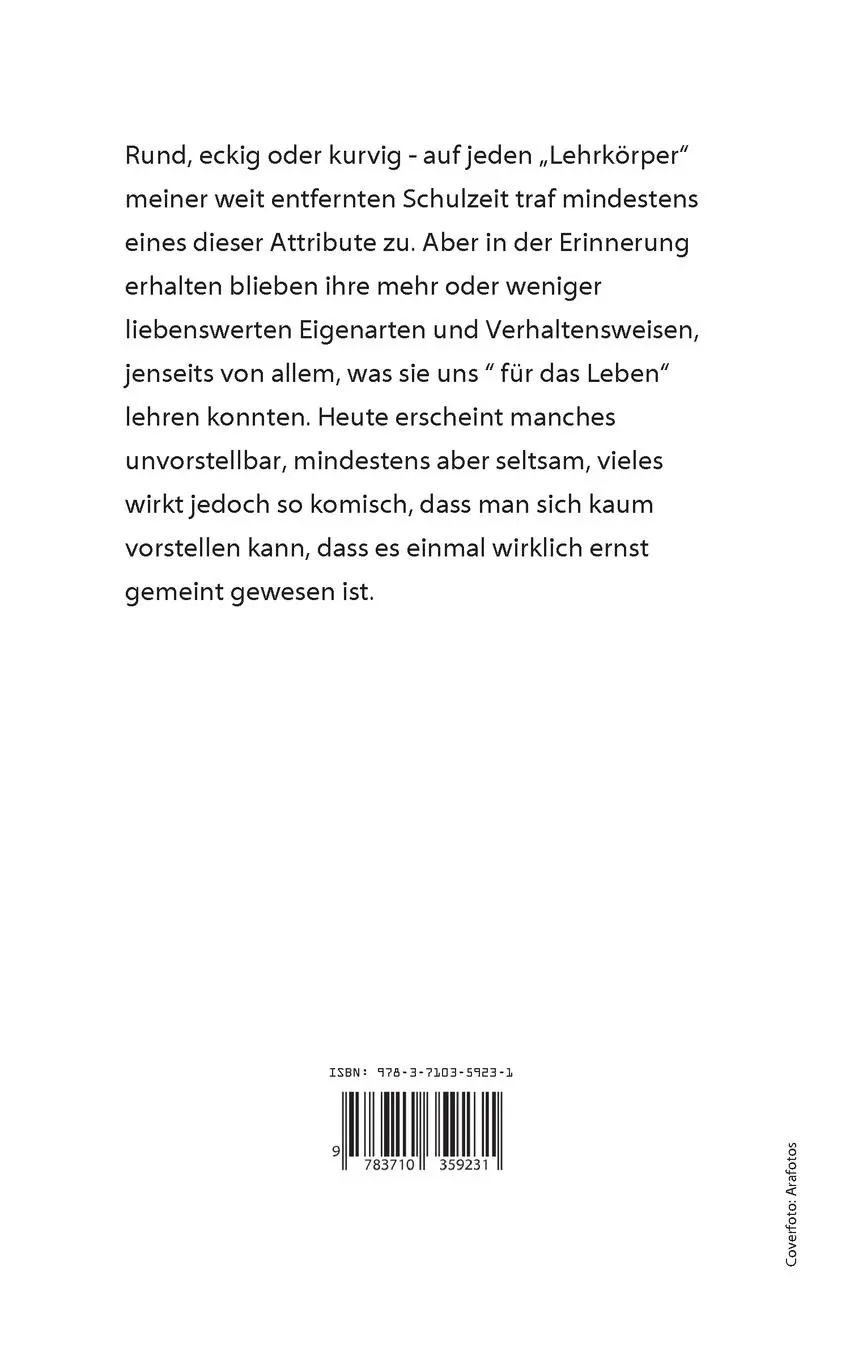 Rückseite: 9783710359231 | Lehrkörper | und was fürs Leben blieb | Ara Schmidt | Taschenbuch