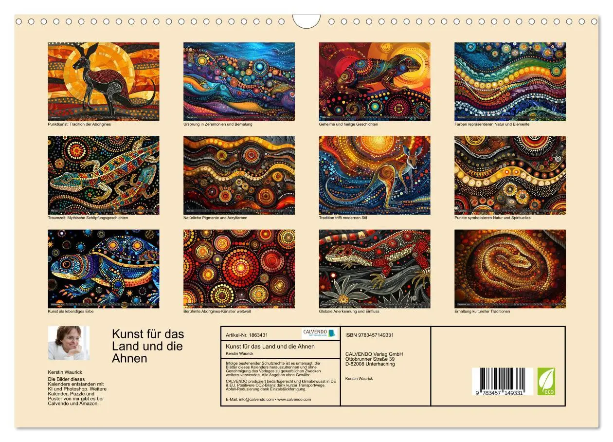 Bild: 9783457149331 | Kunst für das Land und die Ahnen (Wandkalender 2025 DIN A3 quer),...
